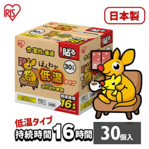 カイロ アイリスオーヤマ 貼る 30個 低温 ぽかぽか家族 タイプ 貼るカイロ 場所 効果 的 はるかいろ 送料無料 30枚入り 薄い 使い捨てカイロ まとめ買い レギュラーサイズ 冷え性 通勤 通学 防寒 冬 冷え対策 防寒対策 防災 備蓄 災害 30HR