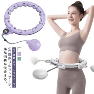 フラフープ フィットネス ダイエット器具 組み立て式 効果 お腹引き締め器具 脂肪燃焼 落ちない セルライト スマートフラフープ トレーニング 大人用 女性用 自宅で運動 エクササイズ 組立式フラフープ 男女兼用 簡単 子供 トレーニング パープル ホワイト